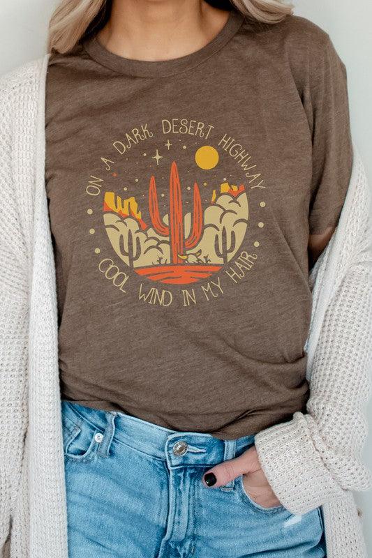 Desert Highway Graphic Tee - Three Mad Hatters Mercantile 