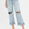 RISEN Mid Rise Fit Boyfriend Jeans with Cuff