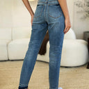 Judy Blue Mid Rise Rigid Magic Release Hem Jeans