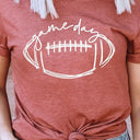 Cursive Football Game Day Graphic Tee