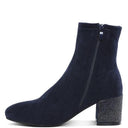 Chena Rhinestones Embellished Block Heel Boots