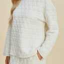 Double Take Textured Long Sleeve Top and Pants Set