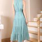 Tiered V-Neck Dress Womens Dresses   