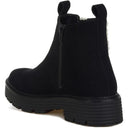 Mothman Faux Fur Detail Chunky Ankle Boots