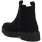 Mothman Faux Fur Detail Chunky Ankle Boots Faux Fur Detail Chunky Ankle Boots   