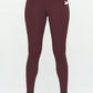 Corset leggings  Soft Body Shaper with Pockets Corset Leggings Burgundy S 