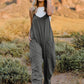 Double Take Full Size Sleeveless V-Neck Pocketed Jumpsuit Womens Overalls   