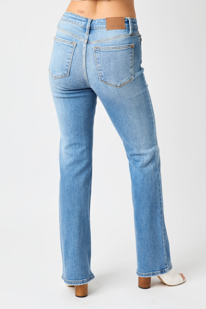 Judy Blue Full Size High Waist Straight Jeans Womens Straight Leg Jeans   