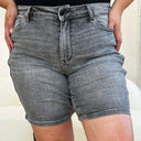 Judy Blue Full Size High Waist Washed Denim Shorts