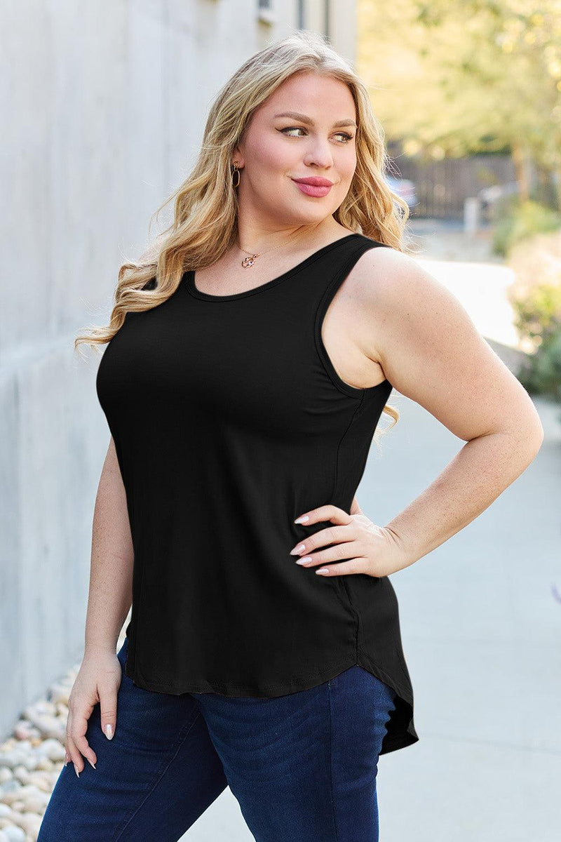 Basic Bae Full Size Round Neck Tank - Three Mad Hatters Mercantile 
