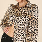 Satin leopard blouse    