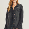 RISEN Distressed Long Sleeve Denim Jacket