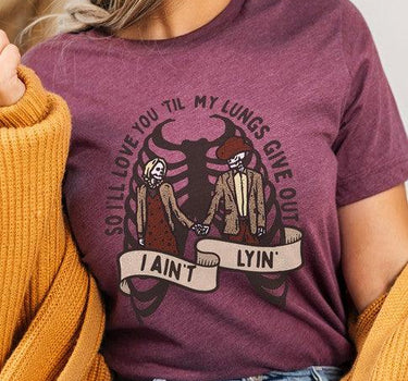 Love You Til My Lungs Give Out Graphic Tee