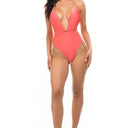 Sultry Waves: Crisscross Cut-Out One-Piece Swimsuit