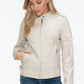 Snobbish PU Leather Biker Jacket with Side Zip Pockets Womens Jacket