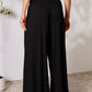 Double Take Full Size Smocked Wide Waistband Wide Leg Pants Womens Lounge Pants   