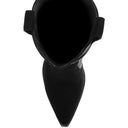 Rambler Rhinestones Embellished Calf Boots