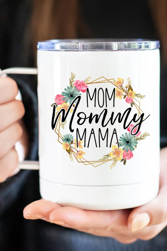 Mom Mama Yellow Cir Mug  WHITE OS 