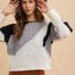 Annie Wear Color Block Drop Shoulder Sweater Womens Sweater