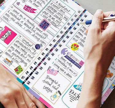 Gratitude Journal with Stickers Non-Dated 52-Week