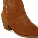 Mae Embroidery Detail Cowboy Boots