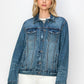 RISEN Distressed Button Up Jacket Womens Jacket