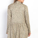 Be Stage Leopard Peplum Open Front Cardigan