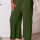 Double Take Full Size Smocked Wide Waistband Wide Leg Pants Womens Lounge Pants   