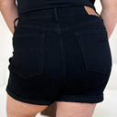 Judy Blue Full Size High Waist Tummy Control Cuffed Denim Shorts