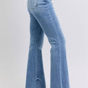 Judy Blue Raw Hem High Rise Bootcut Jeans