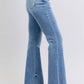 Judy Blue Raw Hem High Rise Bootcut Jeans Womens Jeans