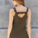 Basic Bae Lace Detail V-Neck Cutout Cami