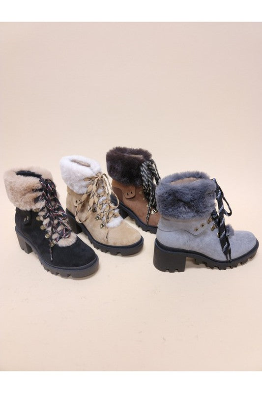 VINI-FUR COMBAT BOOTIES Bootie   