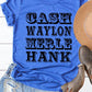 Retro Country Singer Graphic Tee  Heather Royal Blue S 