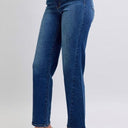 Judy Blue Side Seam Detail Straight Jeans with Pockets