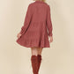 Corduroy tiered dress Womens Corduroy Dress   