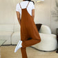 Double Take Full Size Sleeveless V-Neck Pocketed Jumpsuit Womens Overalls   