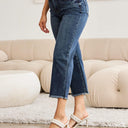 RFM Tummy Control High Waist Raw Hem Jeans