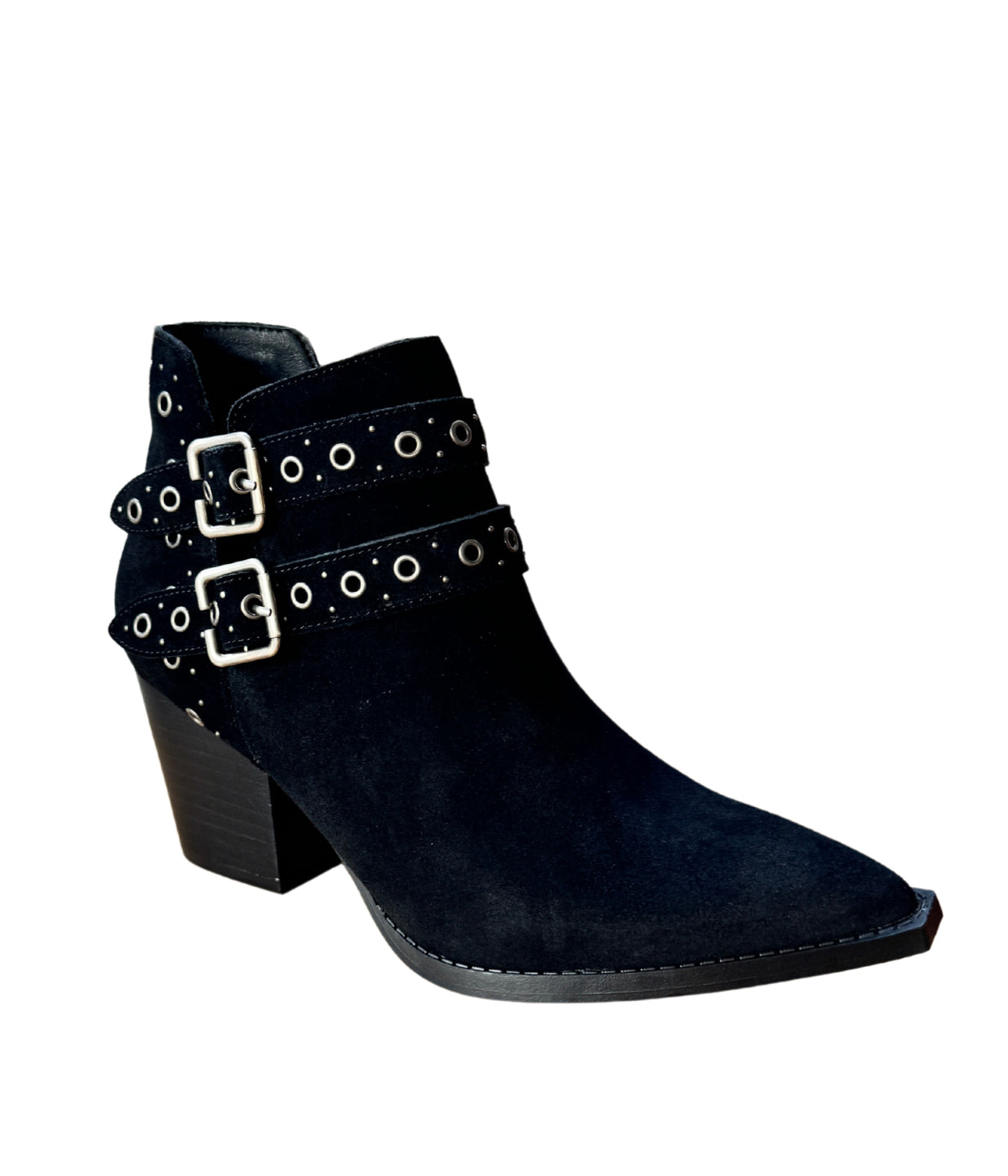 Elsa Leather Ankle Boot in Black Shoes