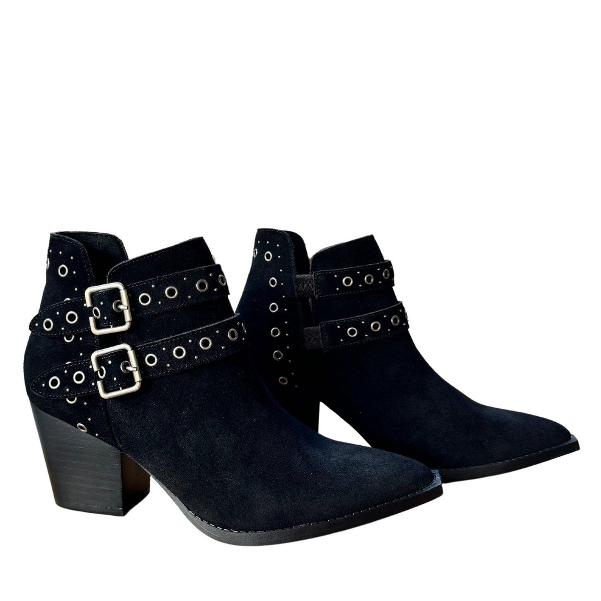 Elsa Leather Ankle Boot in Black - Three Mad Hatters Mercantile 