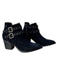 Elsa Leather Ankle Boot in Black Shoes
