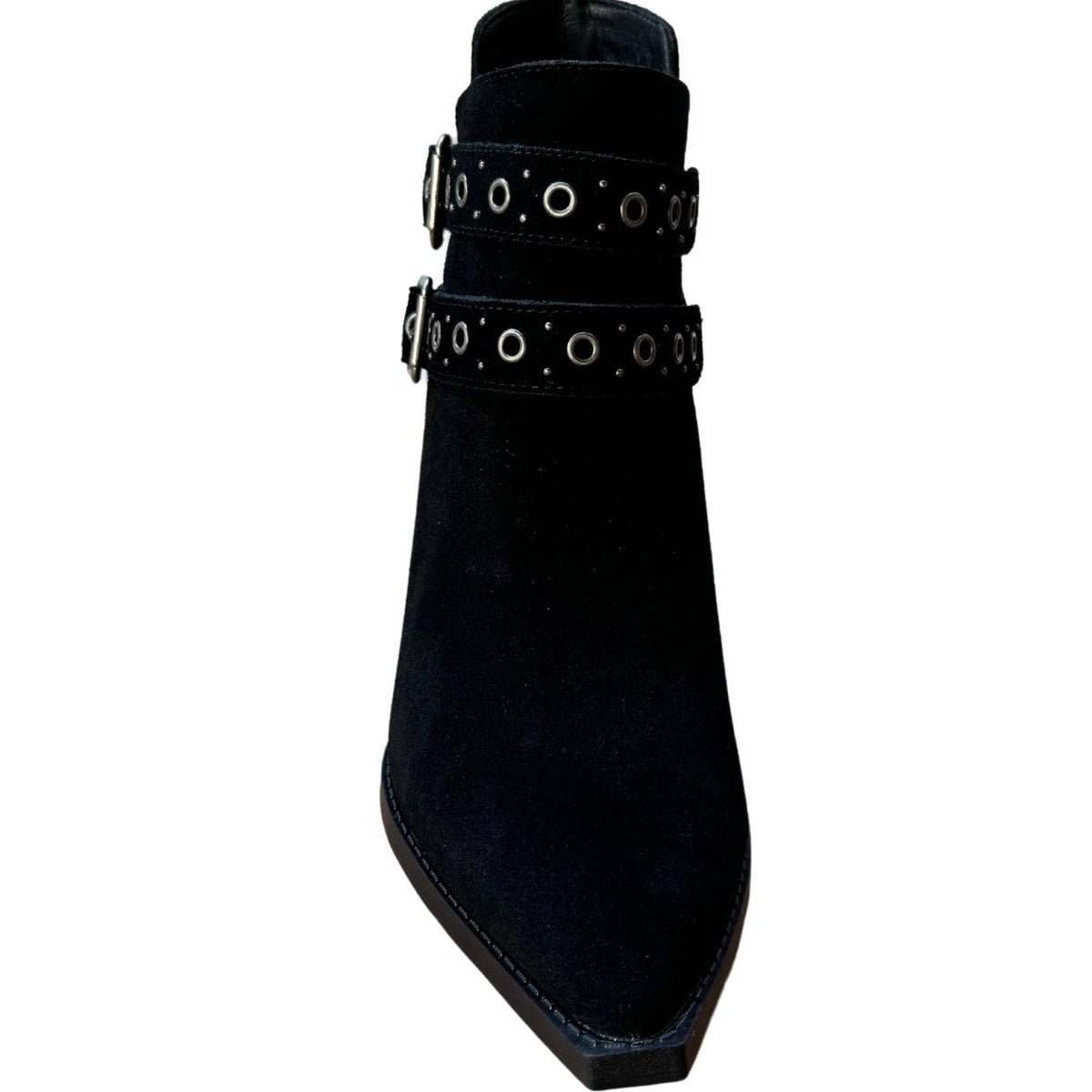 Elsa Leather Ankle Boot in Black - Three Mad Hatters Mercantile 