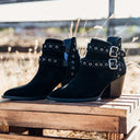 Elsa Leather Ankle Boot in Black