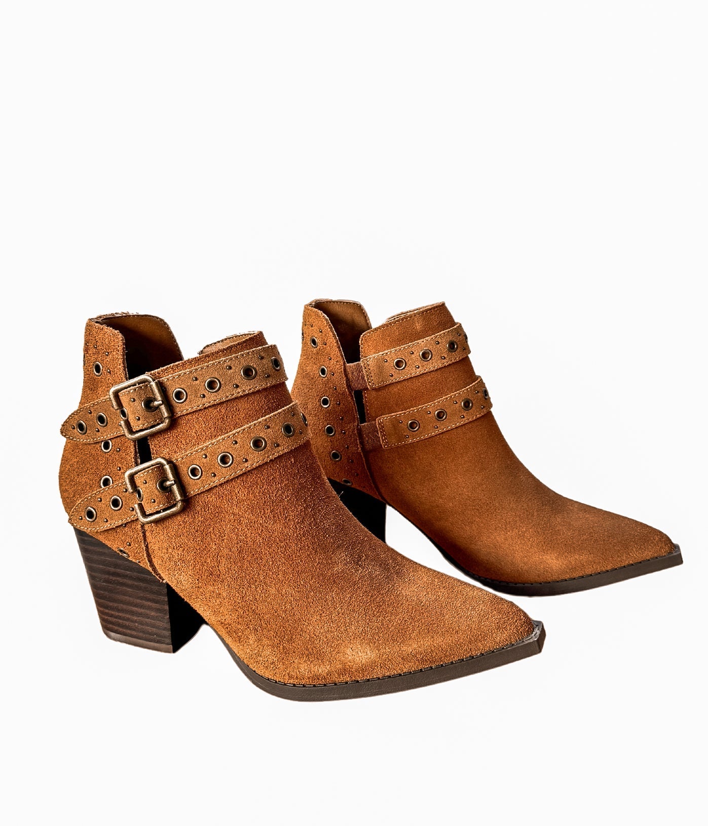 Elsa Leather Ankle Boot in Tan Shoes