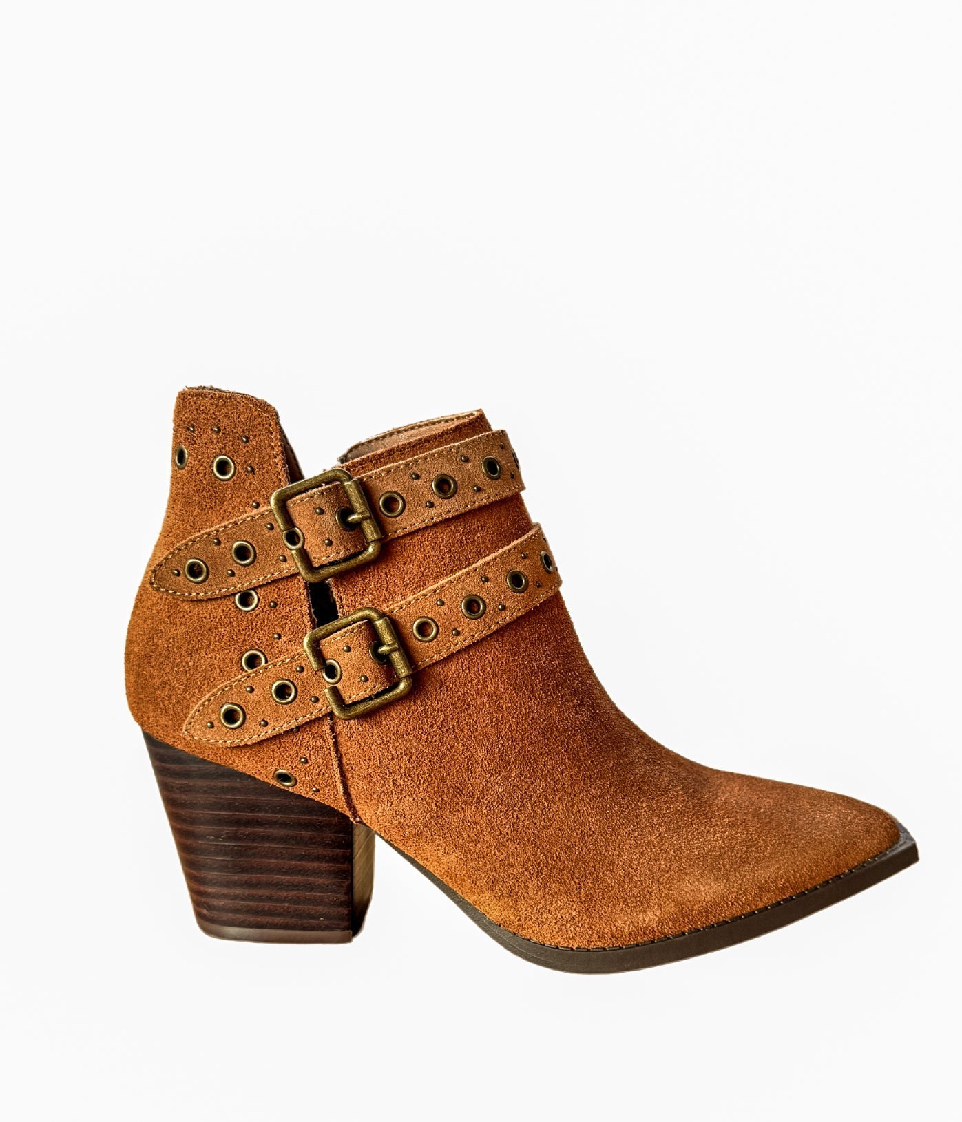 Elsa Leather Ankle Boot in Tan Shoes