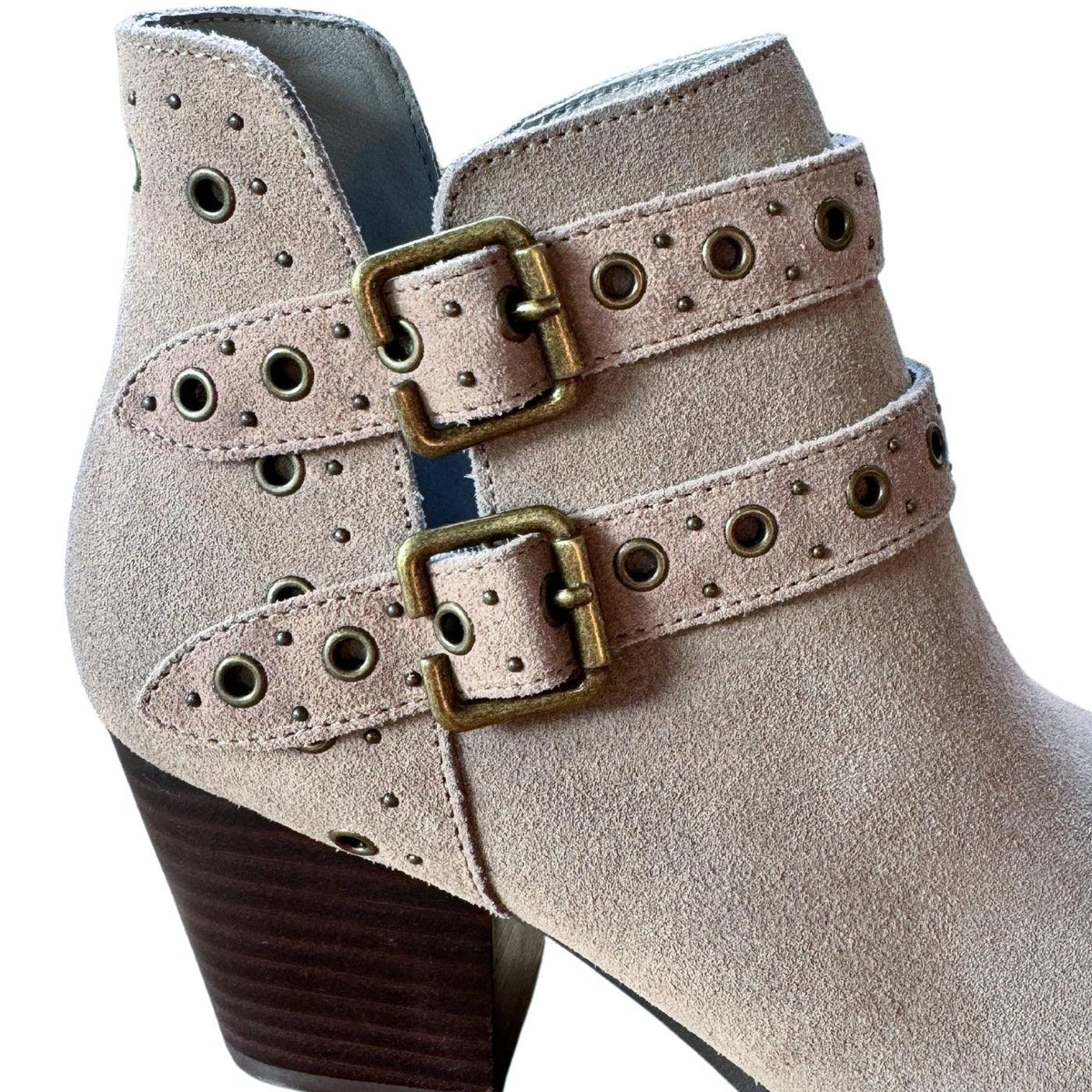 Elsa Leather Ankle Boot in Taupe - Three Mad Hatters Mercantile 