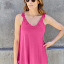 Basic Bae Lace Detail V-Neck Cutout Cami