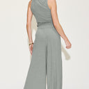 Basic Bae Ribbed Tank and Wide Leg Pants Set