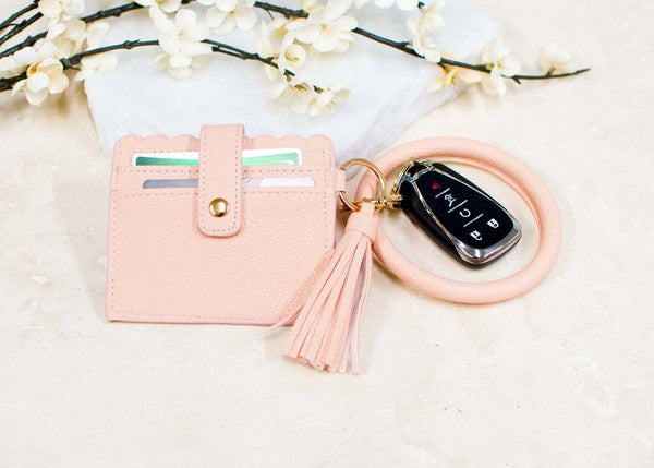 Key Ring ID Wallet Bracelet wallet Blush OneSize 