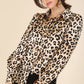 Satin leopard blouse    